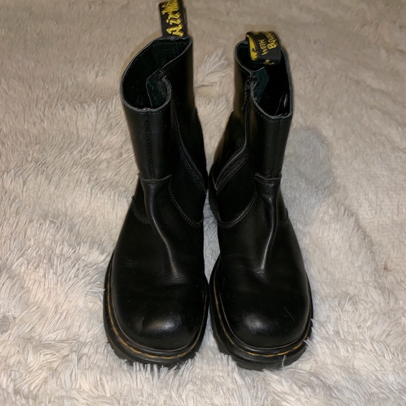 doc martens zipper boots women's